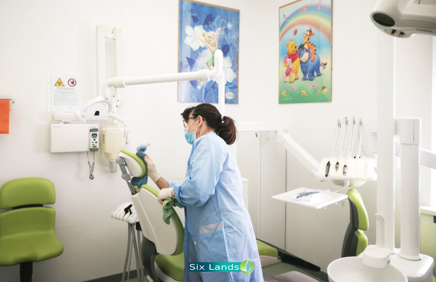 Disinfezione professionale di uno studio dentistico a Milano - Six Lands