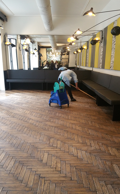 Pulizia ristoranti cucine interni pavimenti